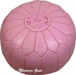 Pouf Art Maroc rose