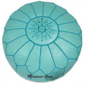 Pouf Art Maroc Turquoise